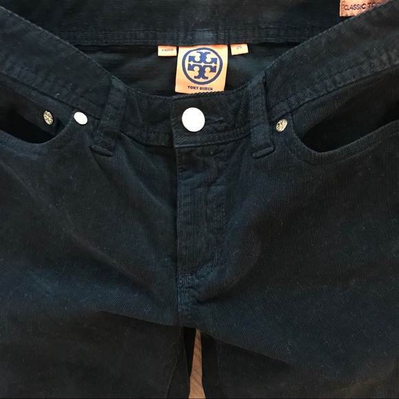 Tory Burch “Classic Tory Boot” Black Corduroy Pants – Size 25 - Picture 4 of 5